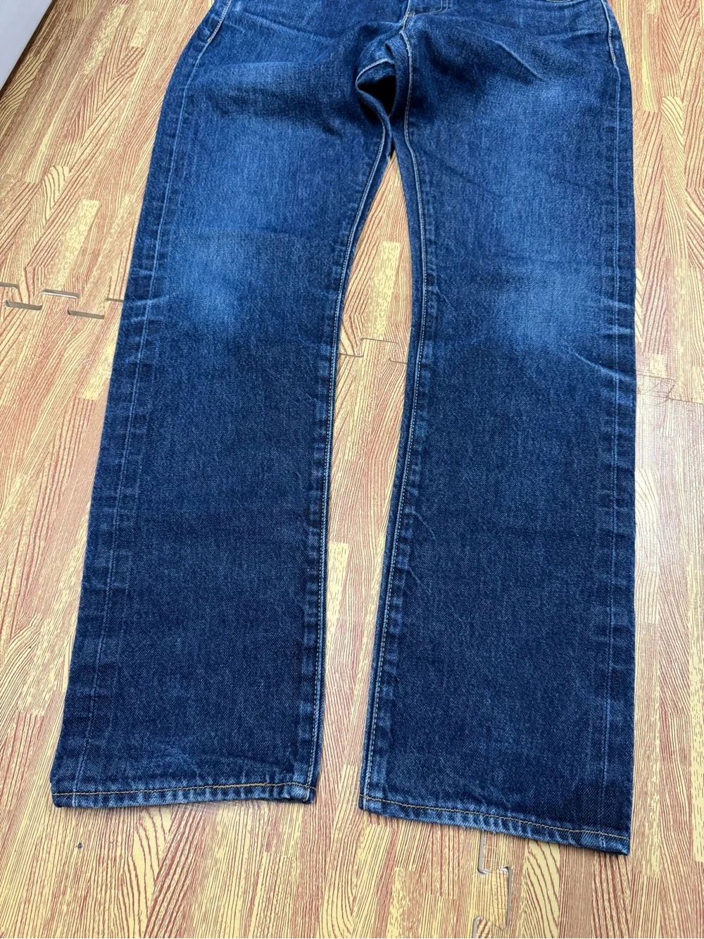 Levis 511 Jeans Mens 30x30 Blue Slim Fit Red Line Selvedge Denim Cotton Whisker